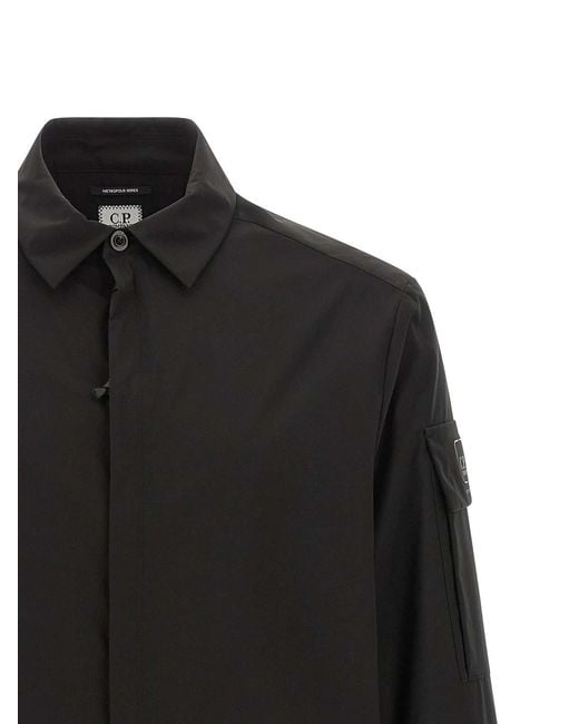 C P Company Black C. P. Company Polyester Blouse for men