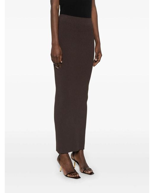 Max Mara Brown Midi Skirt