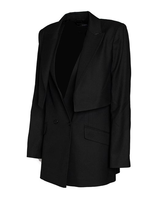 Karl Lagerfeld Black Tech Fabric Blazer