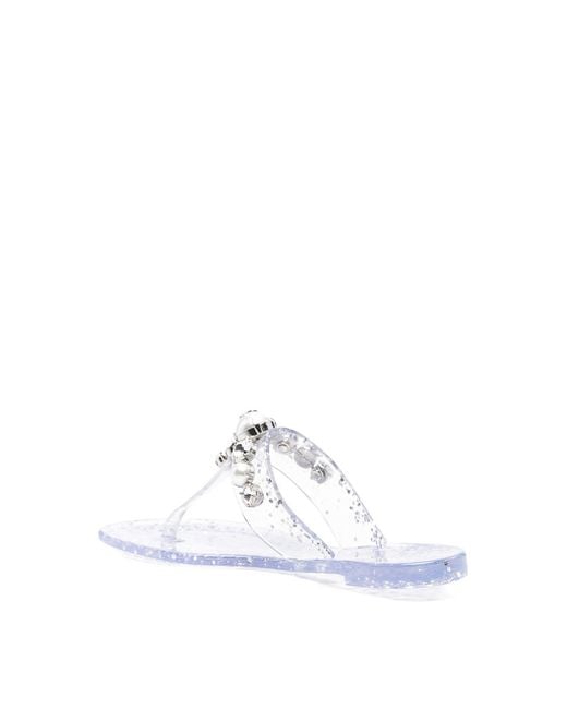 Casadei White Thong Sandals