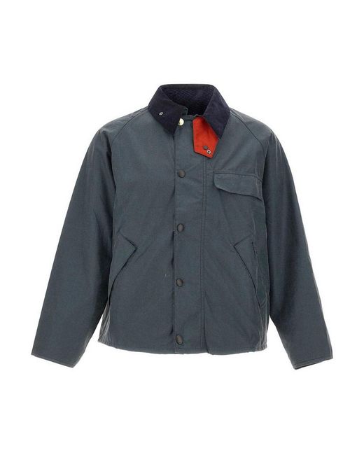 Barbour Blue X Paul Smith Jacket for men