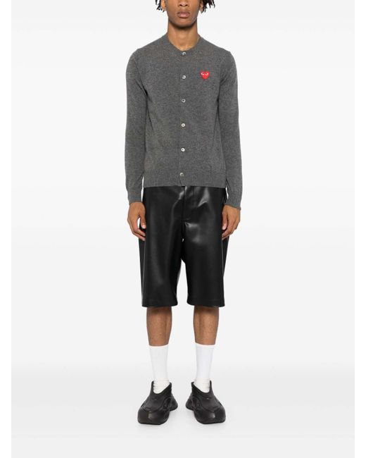 Comme des Garçons Gray Wool Cardigan for men