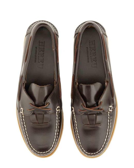 Hereu Brown Boat Moccasin