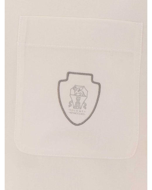 Brunello Cucinelli White T-Shirt for men
