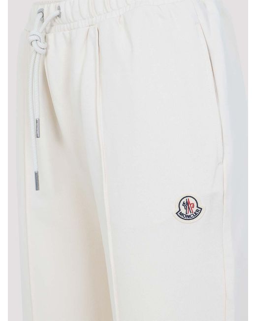 Moncler White Sweat Bottoms