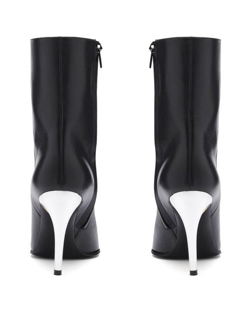 McQueen Black Seal Ankle Boots