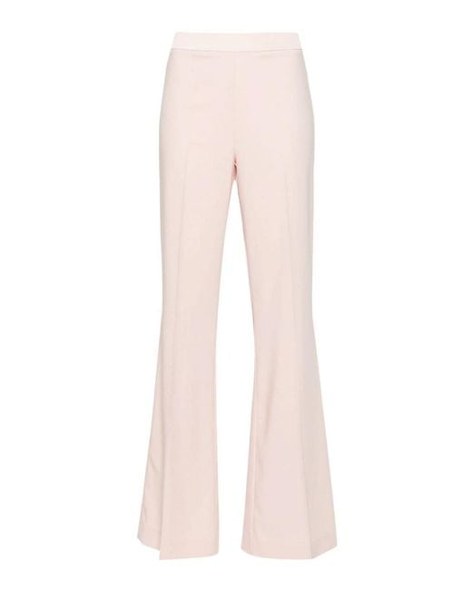 D. EXTERIOR Pink Flared Design Trousers