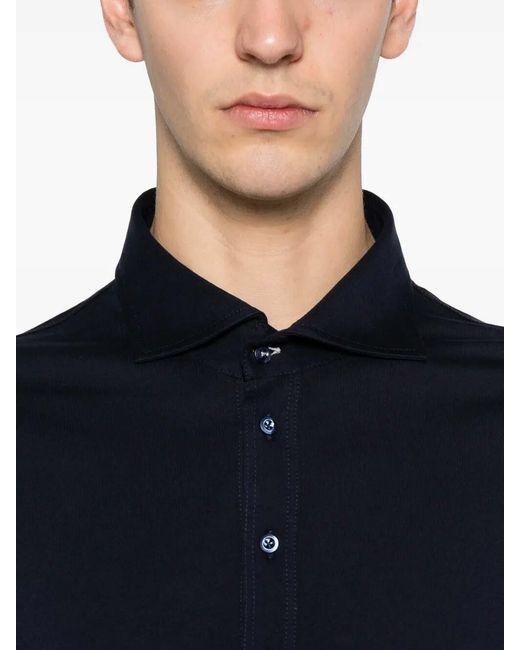 Brunello Cucinelli Black Short Sleeve Polo for men