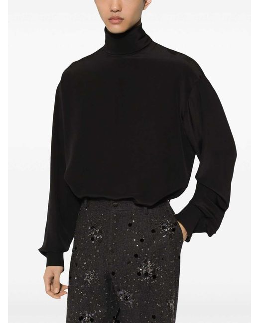 Dolce & Gabbana Black Cotton T-Shirt for men