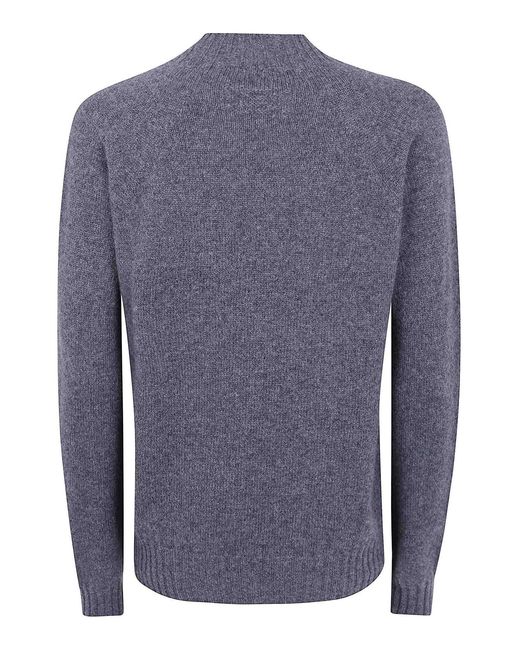 Drumohr Blue Round Neck Sweater
