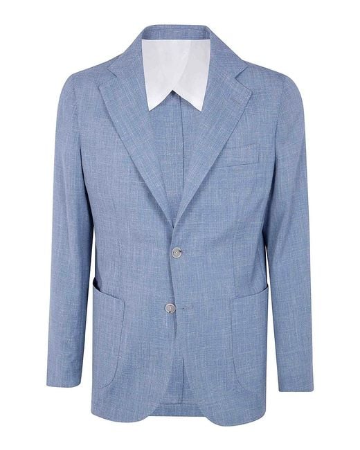 Barba Napoli Blue Bactive Mono Jacket for men