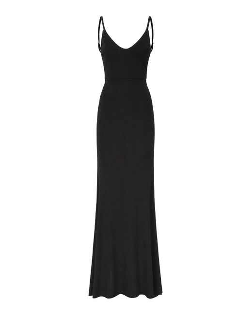 ALBERTO AUDENINO Black Long Dress With Open Back