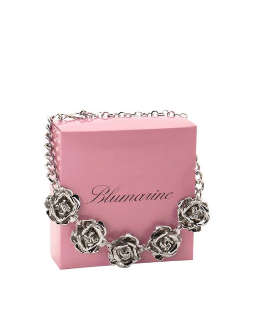 Blumarine Pink Roses Necklace