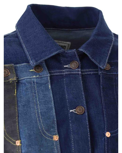Moschino Blue Repeat Denim Jacket