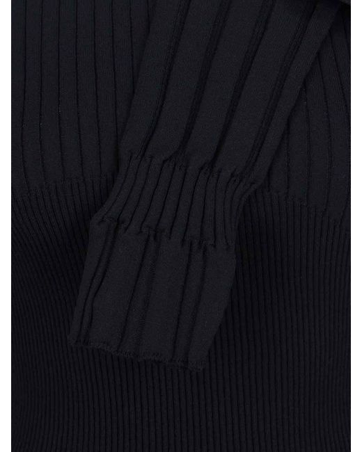 Balmain Black Button Sweater