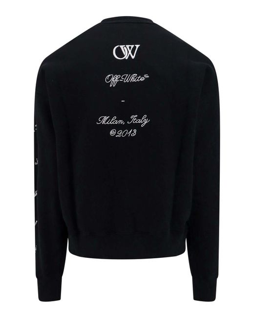 Off-White c/o Virgil Abloh Blue Skate Cotton Sweatshirt Logo 23 Embroidery for men