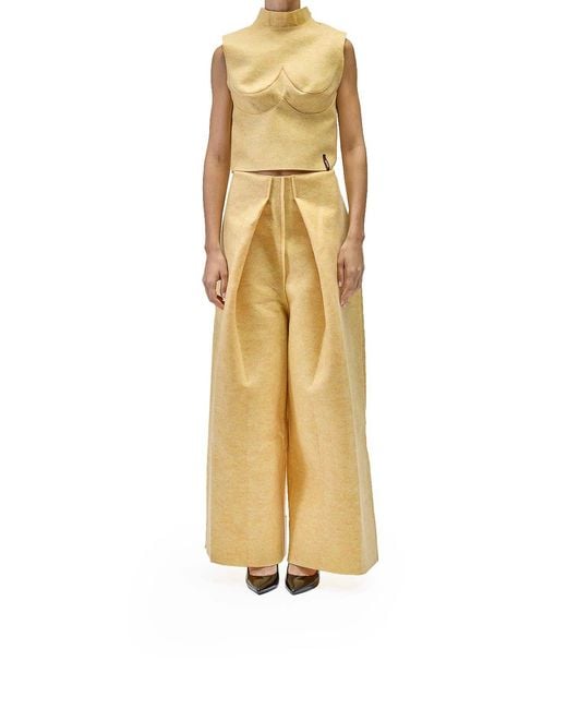 Sunnei Yellow Armatura Cholo Pants