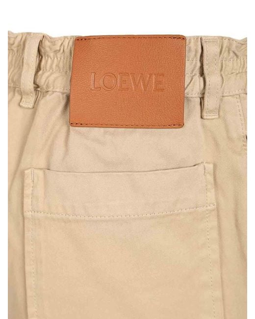 Loewe Natural Cargo Shorts for men