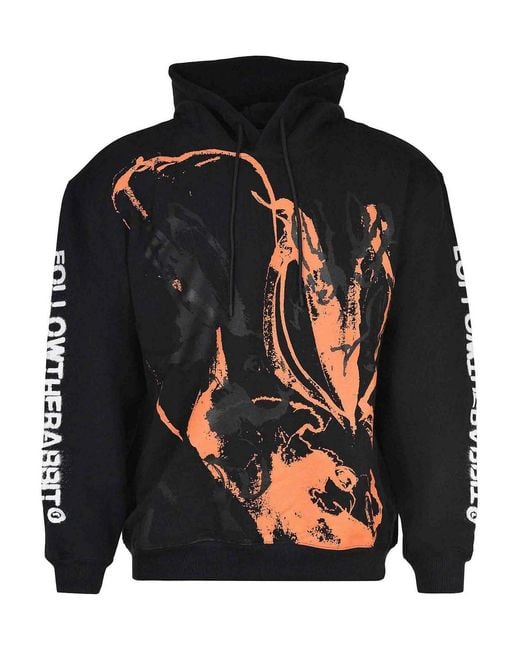 MSGM Black Msgm Sweatshirt Made Of Cotton for men