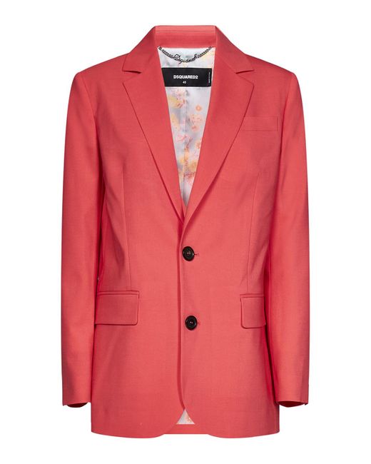 DSquared² Pink Hattan Double Breasted Blazer