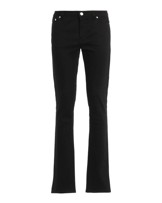 Givenchy Black Star Detailed Slim Trousers