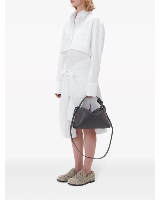 J.W. Anderson White Knotted Shirt Dress