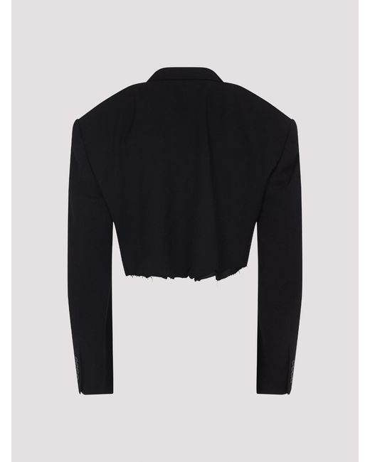 Balenciaga Black Cut Off Sb Jacket