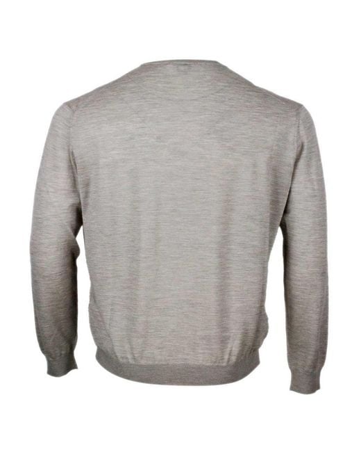 Malo Gray Sweater for men