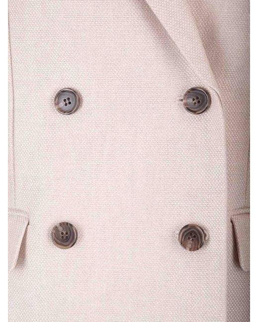 Theory Natural Double-Breasted Blazer