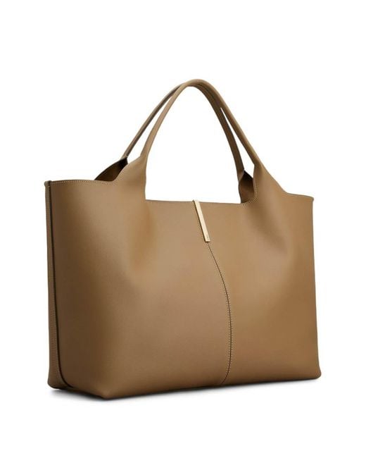 Tod's Brown Medium Leather Shopping Bag