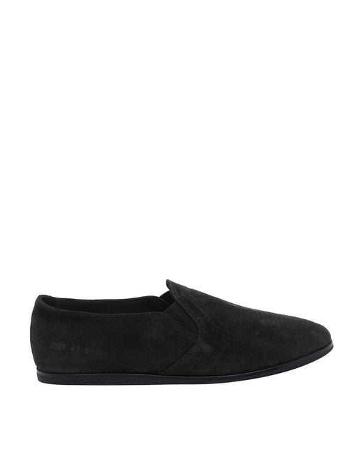 Common Projects Black Suede Slippers for men