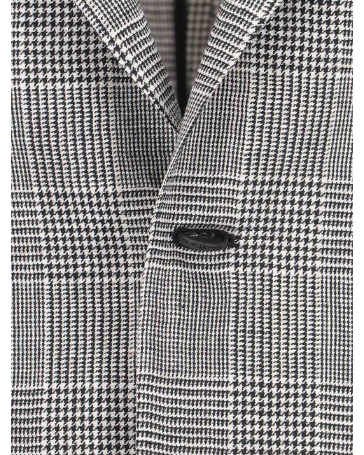 Tagliatore Gray Single-Breasted Blazer for men