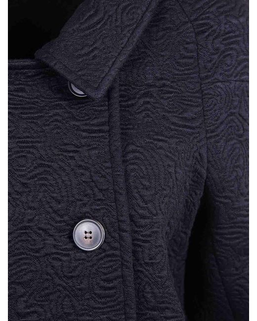 Dries Van Noten Blue Huvia Cropped Jacket