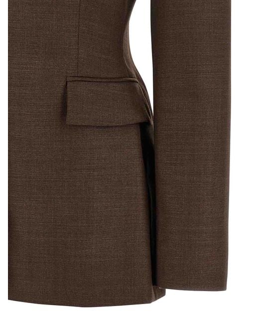 Magda Butrym Brown 03 Blazer