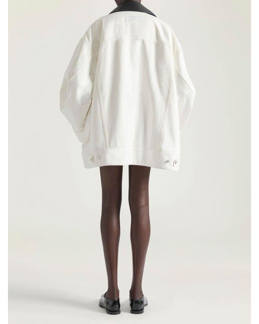 Givenchy White Denim Parka