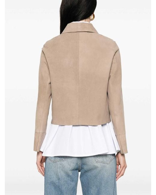 THE JACK AND JACKIE LEATHERS Natural Suede Jacket