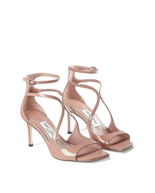 Jimmy Choo Pink Azia 75Mm Sandals