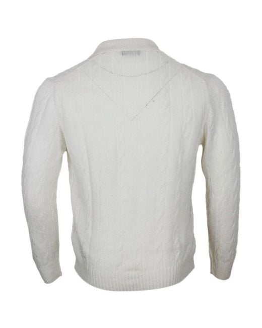 Barba Napoli Gray Crewneck for men
