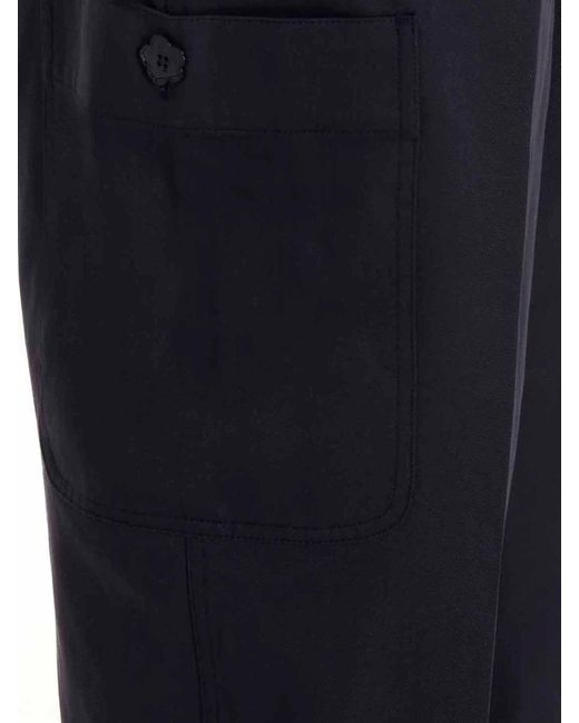 KENZO Blue Cargo Pants for men
