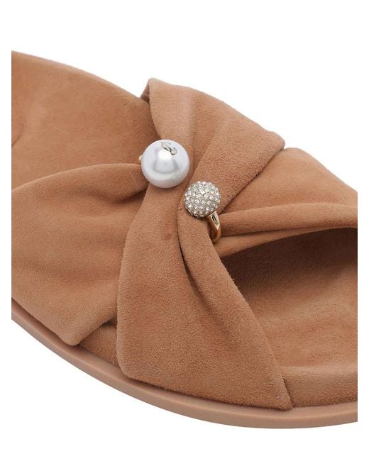 Jimmy Choo Brown Rafi Flat Sandals