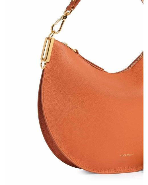 Coccinelle Orange Sunup Medium Hobo Bag