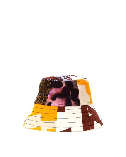 Dries Van Noten Orange Bucket Hat for men