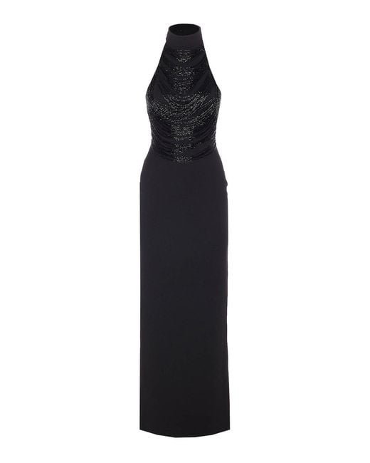 Solace London Black Portia Maxi Dress