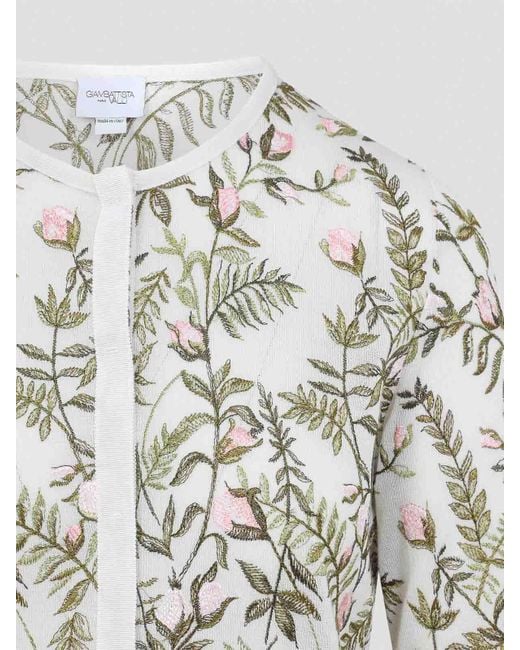 Giambattista Valli White Cashmere And Silk Cardigan