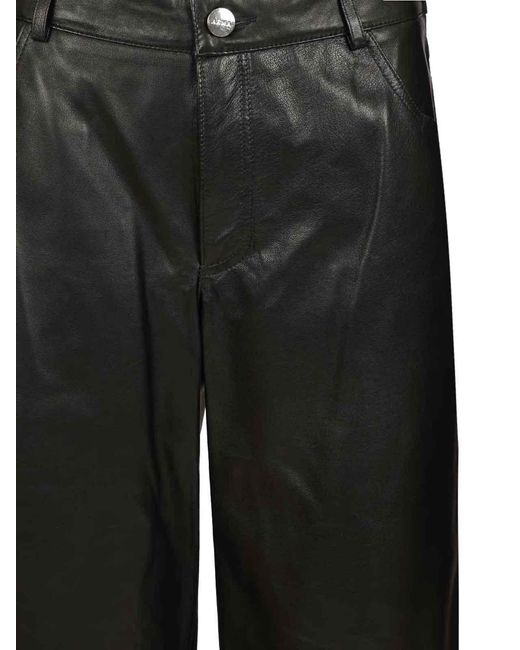 Arma Black Polly Leather Trousers