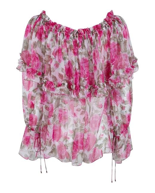 Chloé Pink Floreal Shirt