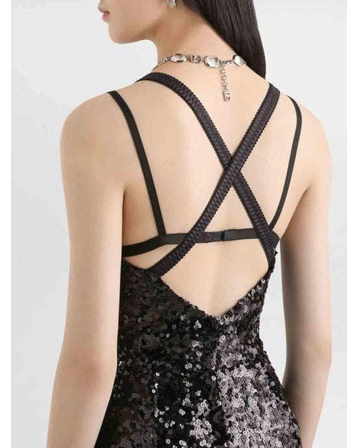 Dolce & Gabbana Black Dress With Sequins