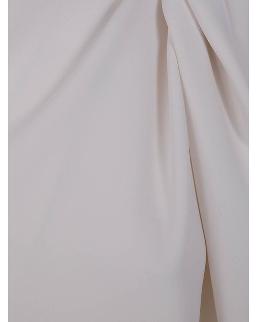 P.A.R.O.S.H. Gray Twist Detailed Top