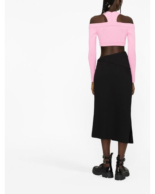 McQueen Alexander McQueen Cropped Pink Top
