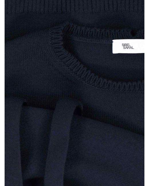 Sibel Saral Blue Merino Wool Sweater